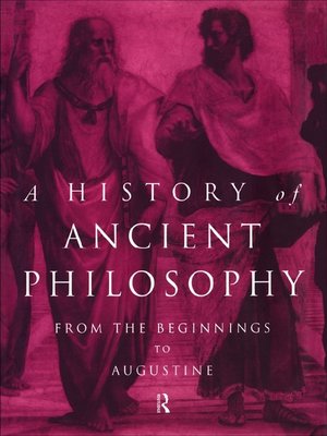 cover image of A History of Ancient Philosophy